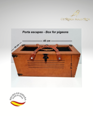 Transportín Porta Escapes de Madera (Palomas y Pequeñas Aves)